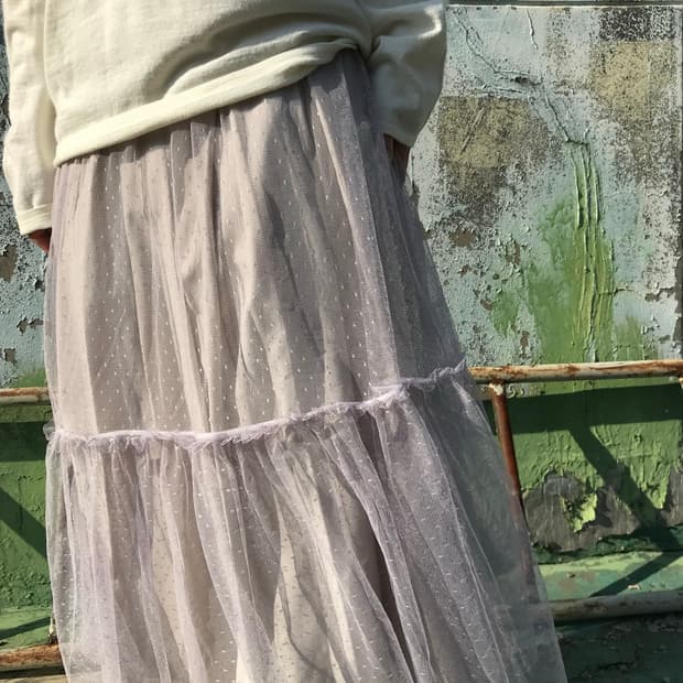 연보라 쉬머 레이어드 원피스 