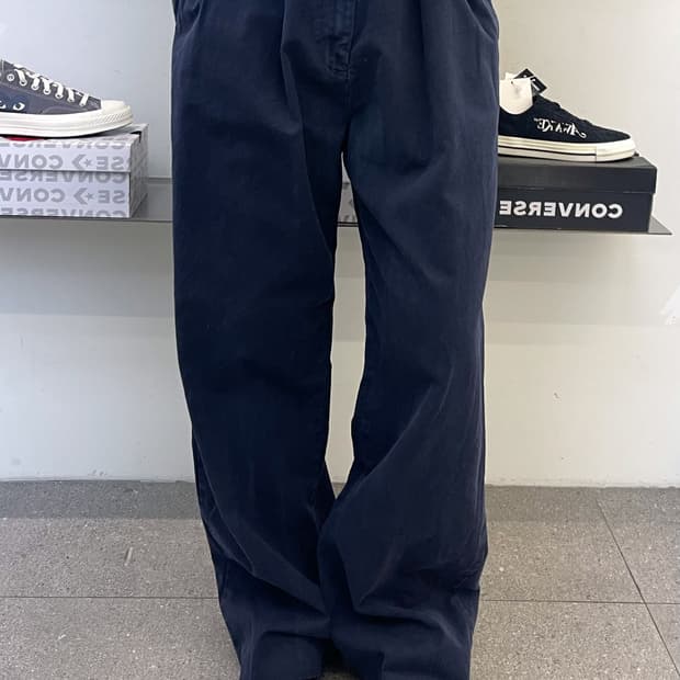 데니미스트 블레어 더블 플리츠 팬츠