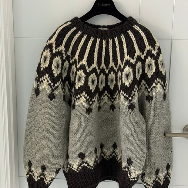 Seven Island 노르딕 패턴 아란 니트 스웨터55,66