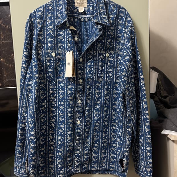 RRL 더블알엘 인디고 셔츠