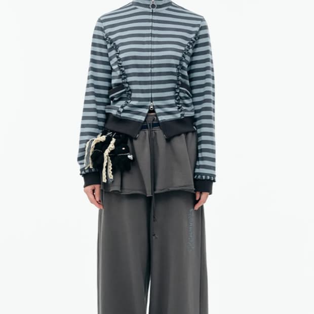 뚜오미오 스커트팬츠 차콜