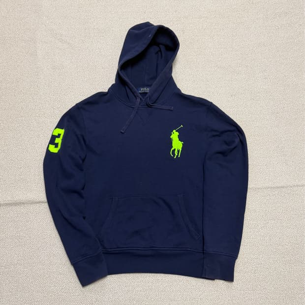 폴로 랄프로렌 네이비 빅포니 후드티
