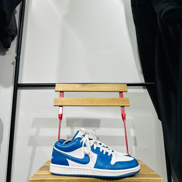 270) 나이키 운동화 남성 남자 신발 에어 조던1 로우 블루 화이트