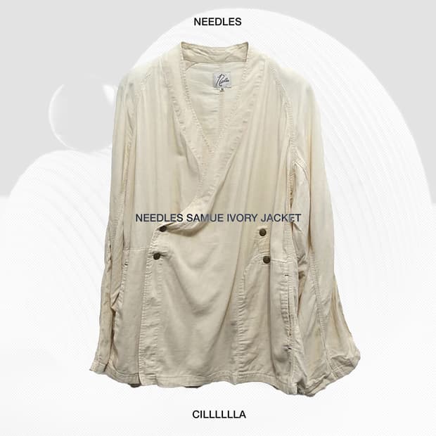 [M]NEEDLES 니들즈 사무에 아이보리 자켓
