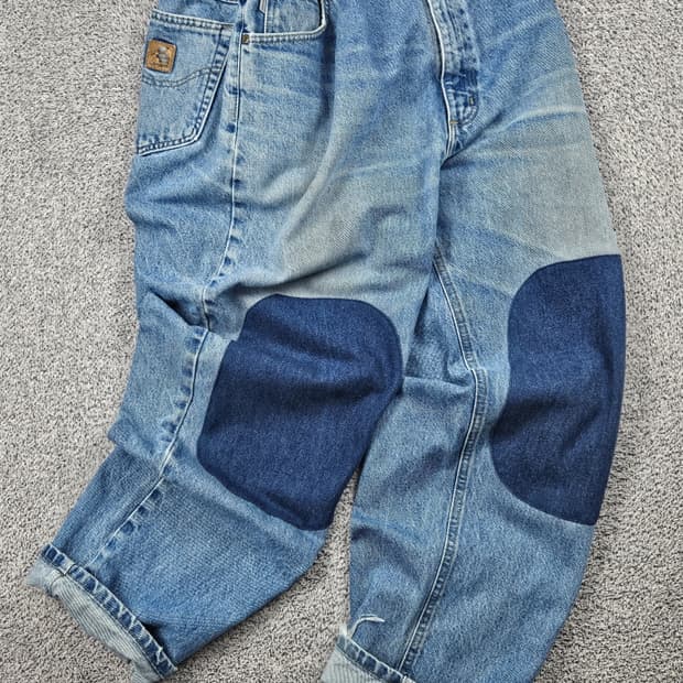 칼하트 밴딩 패치드 커스텀 데님 워크팬츠 ( 44X30 ) / 10345