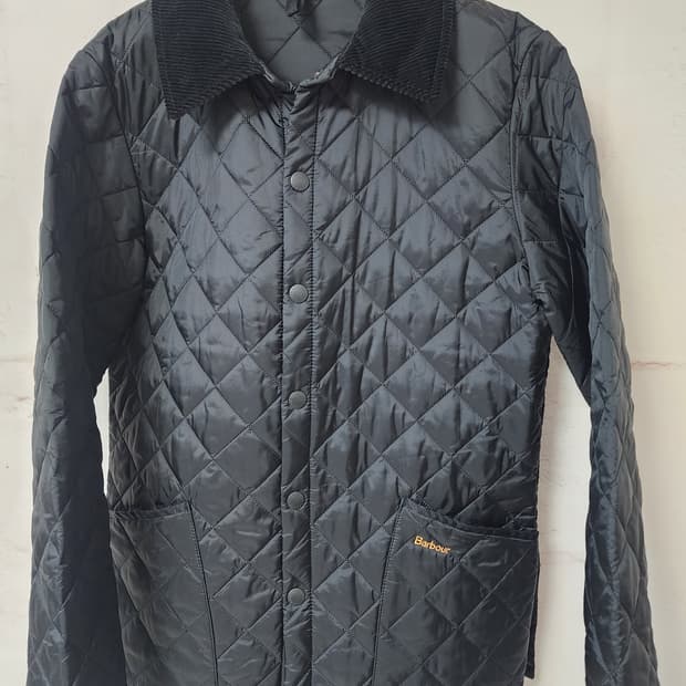 바버 블랙 퀼팅 자켓