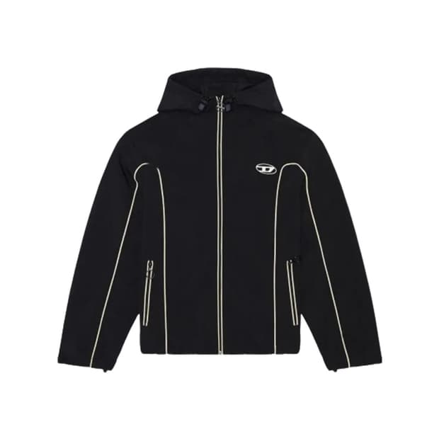 디젤 J 하이브스 콘트라스트 파이핑 윈드브레이커