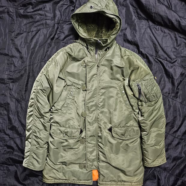 알파인더스트리 N3B 카키 항공 패딩 