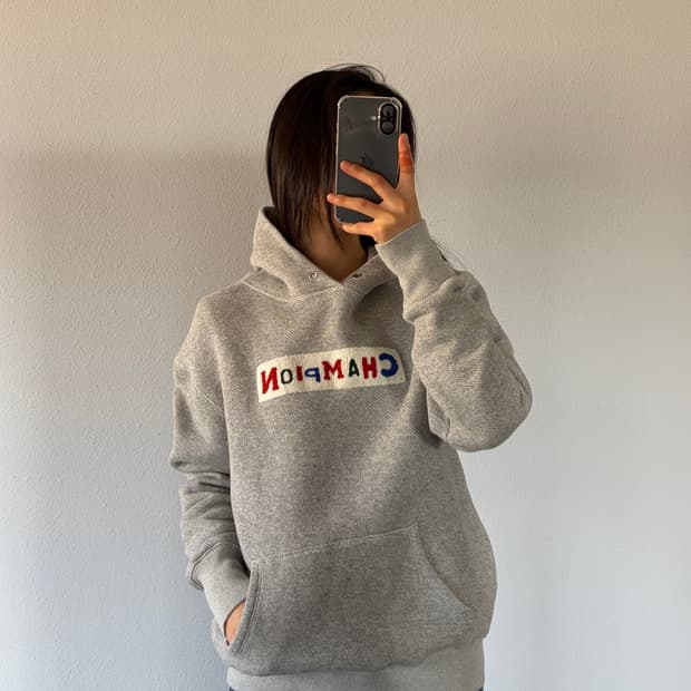 [M]챔피온 리버스위브 스펠아웃 후드티