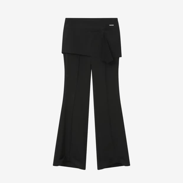 미세키서울 Pleats skirt pants BLACK