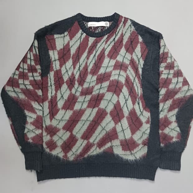 [M] 글랙 마블 아가일 풀오버 니트