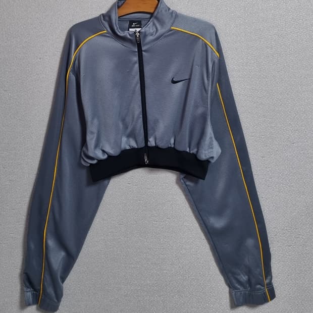 실측 XS (44) 나이키 빈티지 그레이 크롭 져지 트랙탑