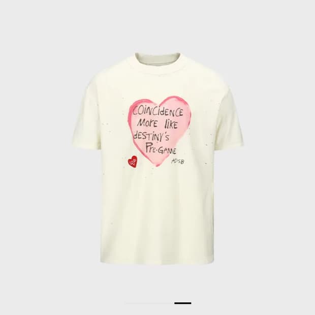 앤더슨벨 티셔츠 UNISEX HEART MESSAGE size M