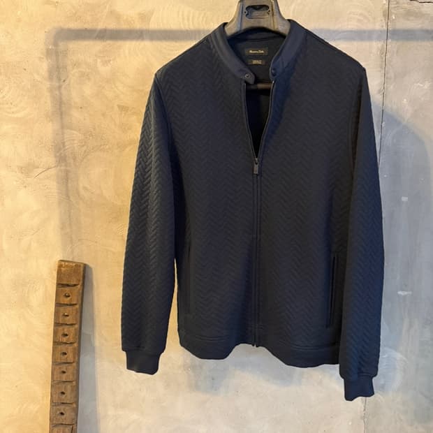 마시모두티 저지 패브릭 싱글 라이더 자켓 100