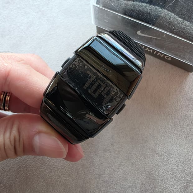 블랙유광 나이키워치 NIKE D라인 D line 디지털시계