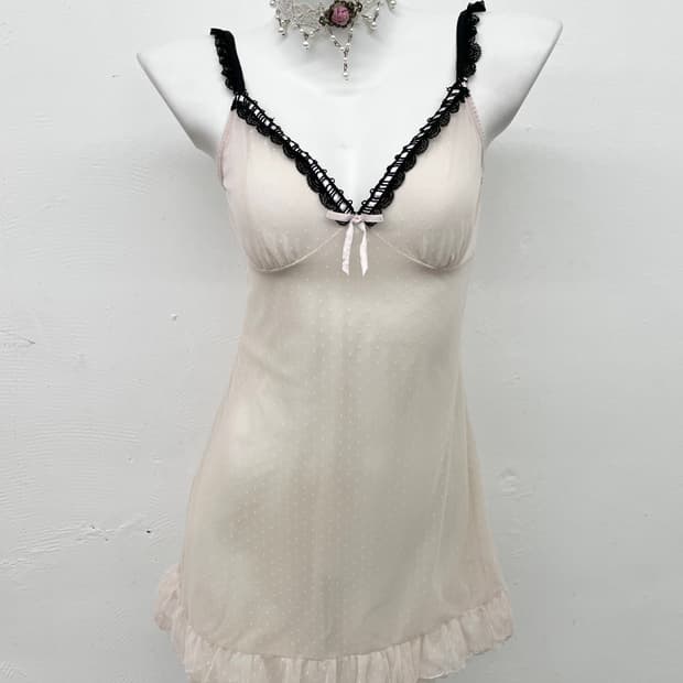 러블리 도트 레이스 슬립