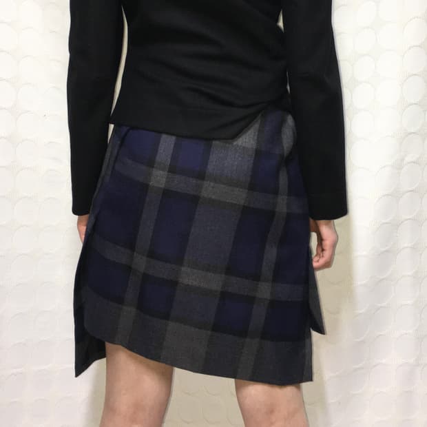 vivienne westwood체크 울 치마