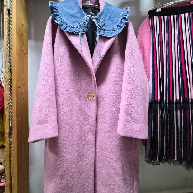 시스템 캐시미어 울 루즈핏코트