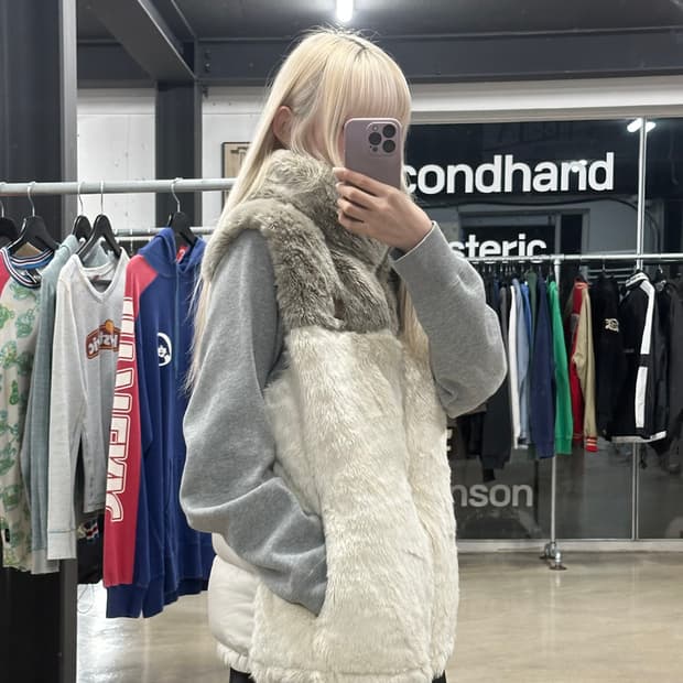 노스페이스 덕다운 패딩 조끼