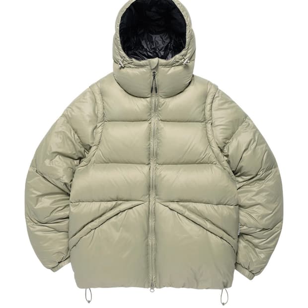 더바이닐하우스 리버시블 패디드 자켓 샌드