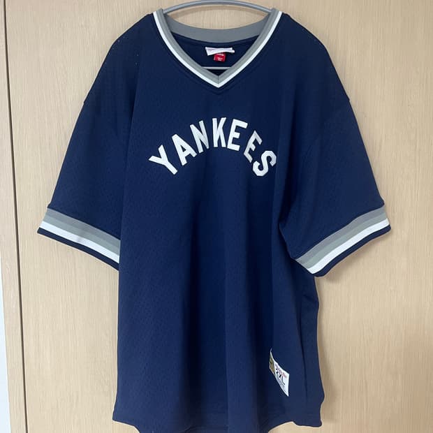 [2xl]미첼앤네스 양키스 반팔 메쉬 티