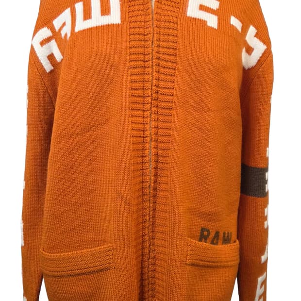 (특별가)G-Star 오렌지색 집업 니트 가디건(S)디피용/택없음