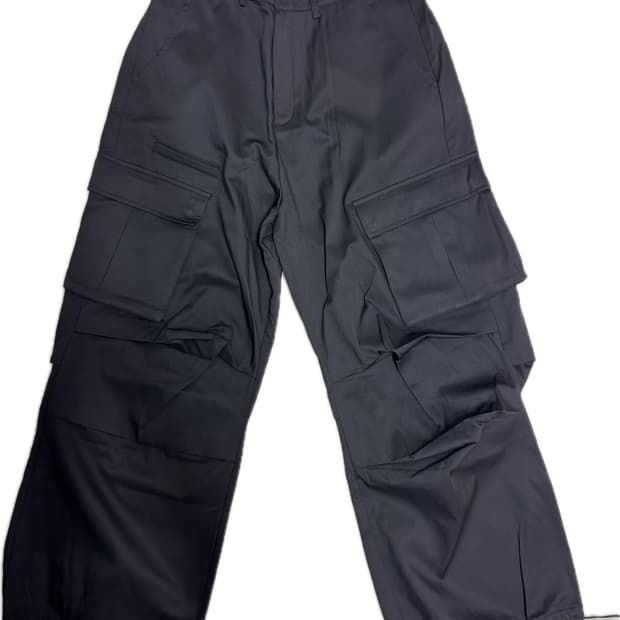 노이즈 와이드 카고 파라수트 팬츠