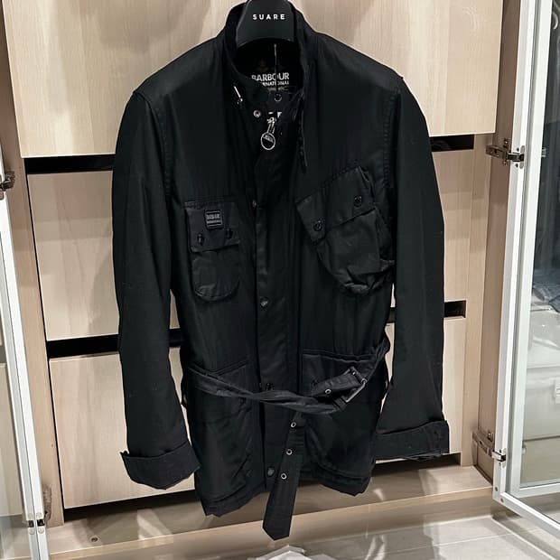 바버 왁스 벨트자켓