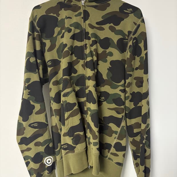 베이프 녹계 후드집업