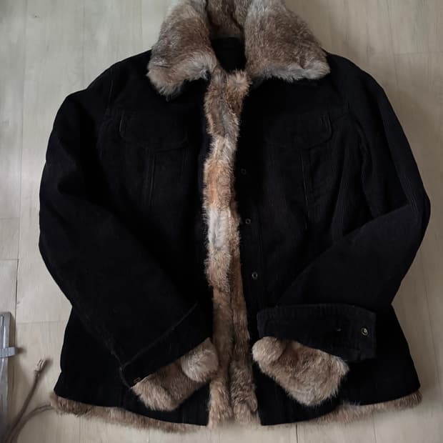 빈티지 퍼 자켓 갸루 펑크