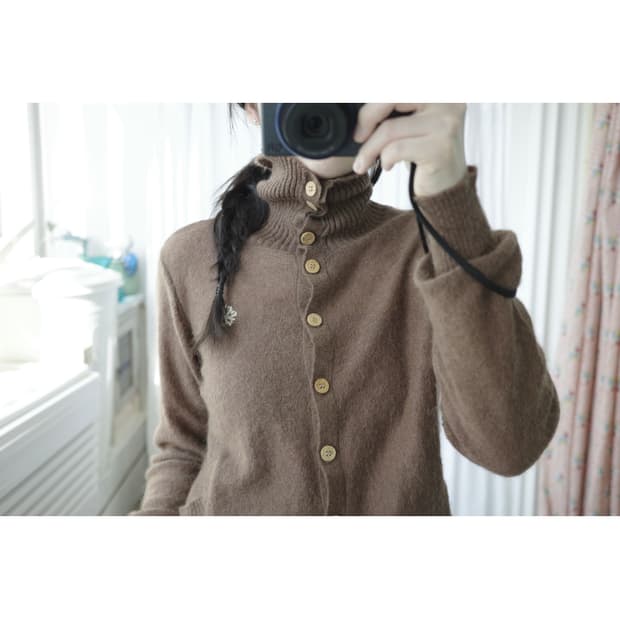Morning calm mohair cardigan