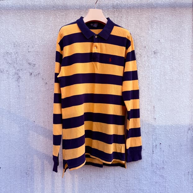 폴로 랄프로렌 스프라이트 꿀벌 PK카라 롱슬리브