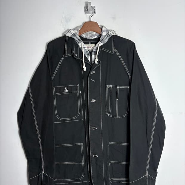 Smith's american 후드 디테일 스티치 코튼 자켓