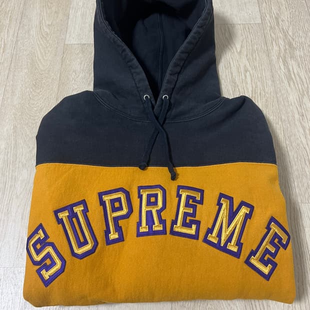 슈프림 투톤 후드티