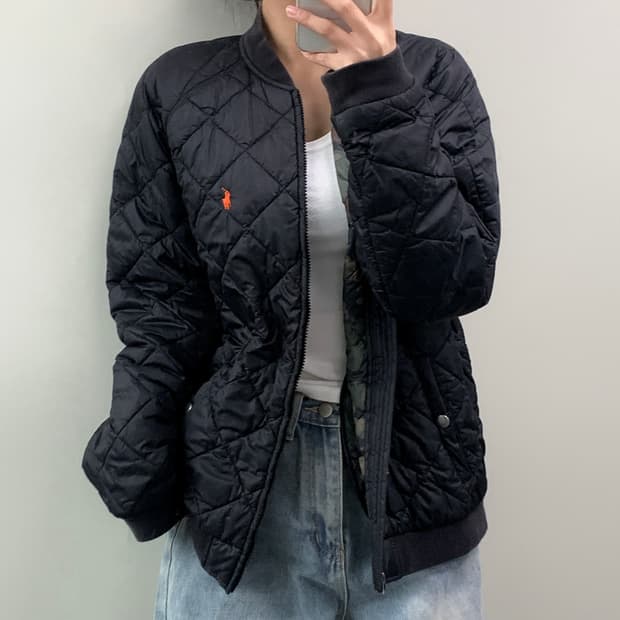 폴로 퀼팅 자켓