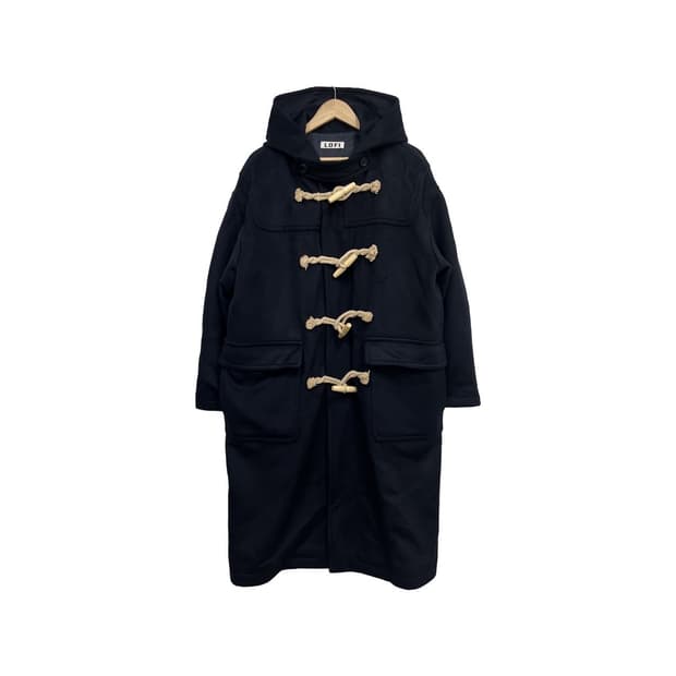 로파이 더플코트 후드 떡볶이 롱 코트