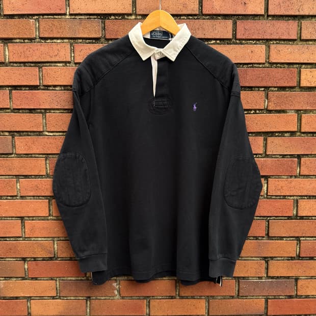 Polo Ralph Lauren 00's 럭비 스웻 셔츠 블랙 