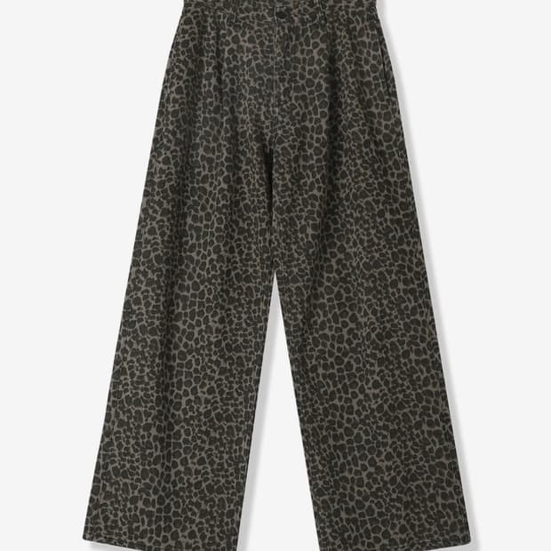 어반드레스 Leopard Wide Long Pants 레오파드