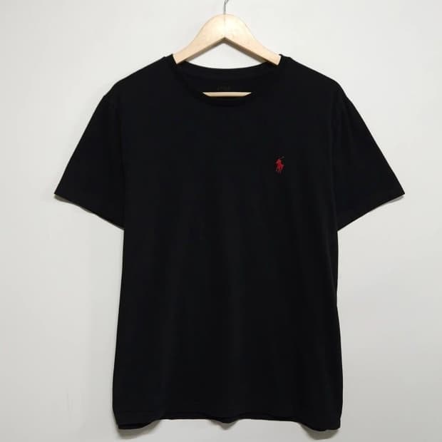 100 POLO 폴로 랄프로렌 반팔티 크루넥 블랙