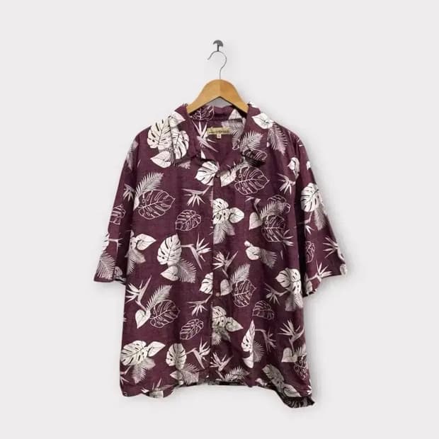 오픈 카라 하와이안 셔츠 3XL-4XL