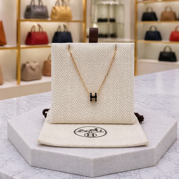 [A급] 에르메스 미니 팝 H 펜던트 로즈골드 판매합니다!!!