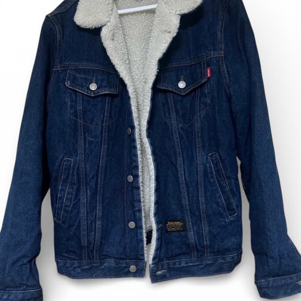 빈티지 데님 쉐르파 자켓