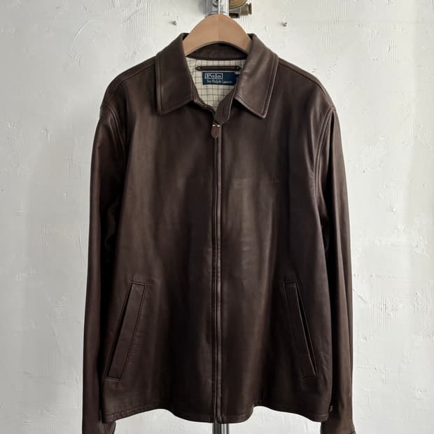 Polo 폴로랄프로렌 브라운 맥스웰 양가죽 자켓