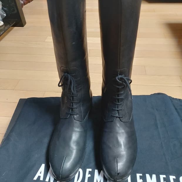 (42) 앤 드뮐미스터 23fw 백지퍼 롱부츠 