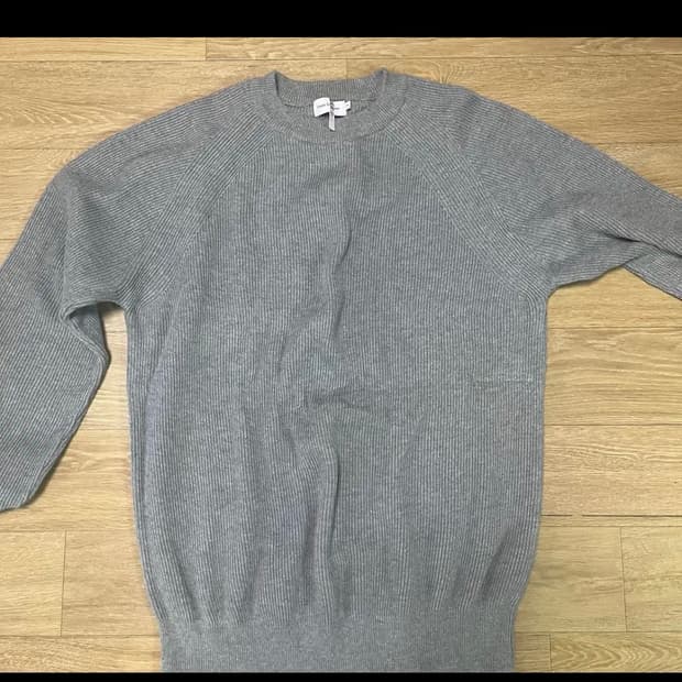 Sew 스테디에브리웨어 코튼 크루넥 니트 그레이 2