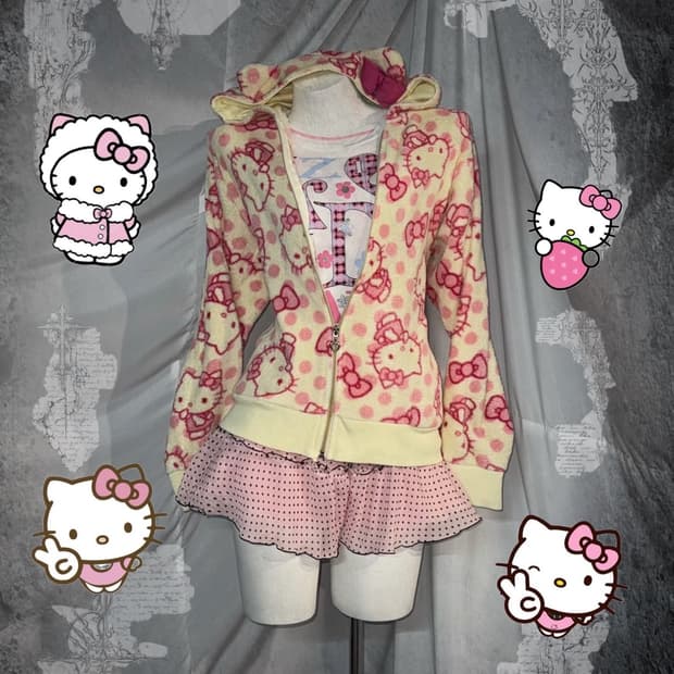 리즈리사 헬로키티 키치 팝갸루 코디세트 