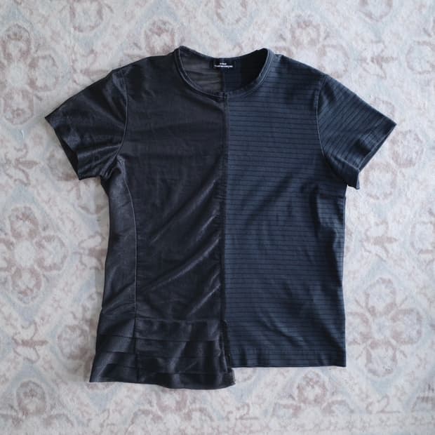 comme des garcons panelled top