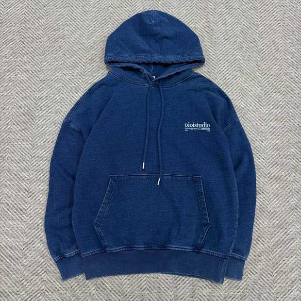 oioi 데님 워시드 후드티 v3060