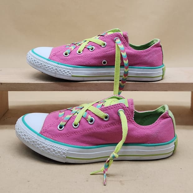 컨버스 핑크 아동 스니커즈 215