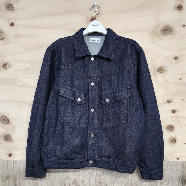 361) 원버튼 데님 자켓